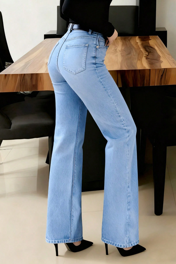 Stylish High-waisted Pockets Casual Women's Jeans-consonak