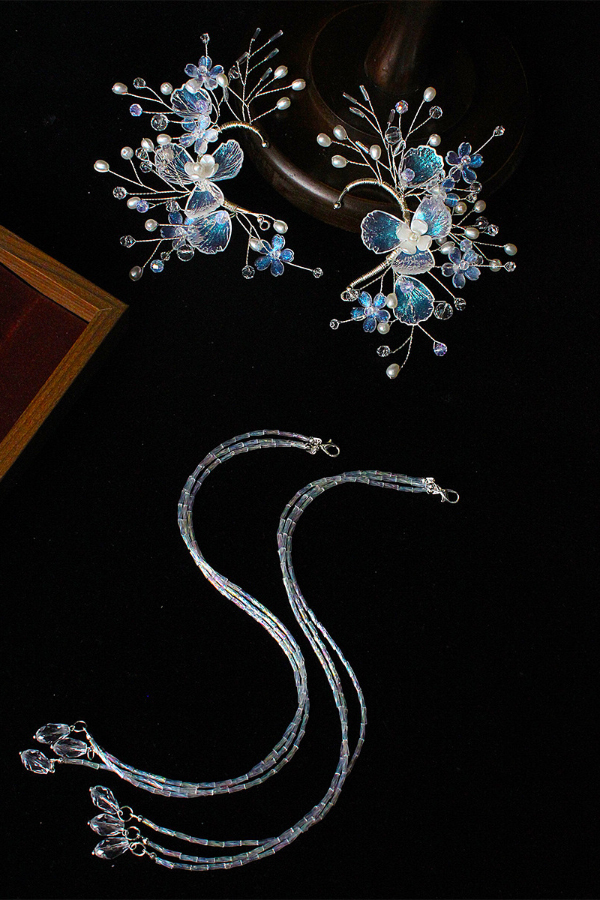 Exquisite Branch Beaded Fairy Earrings-consonak