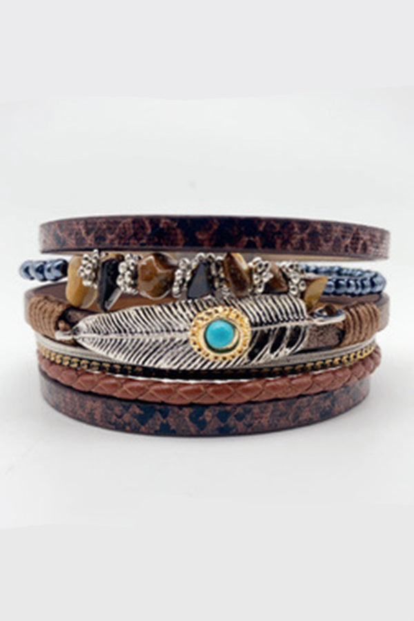 Bohemian Vintage Gravel Braided Bracelet | Consonak