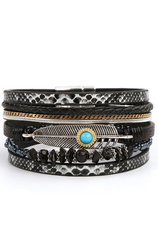 Bohemian Vintage Gravel Braided Bracelet | Consonak