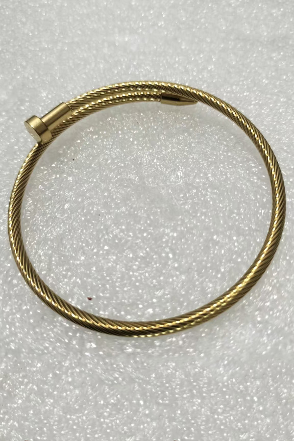 Stylish Stainless Steel Nail-shaped Bracelet