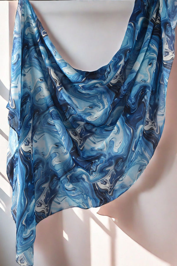 Watercolor Series Satin Shawl Scarf | Consonak