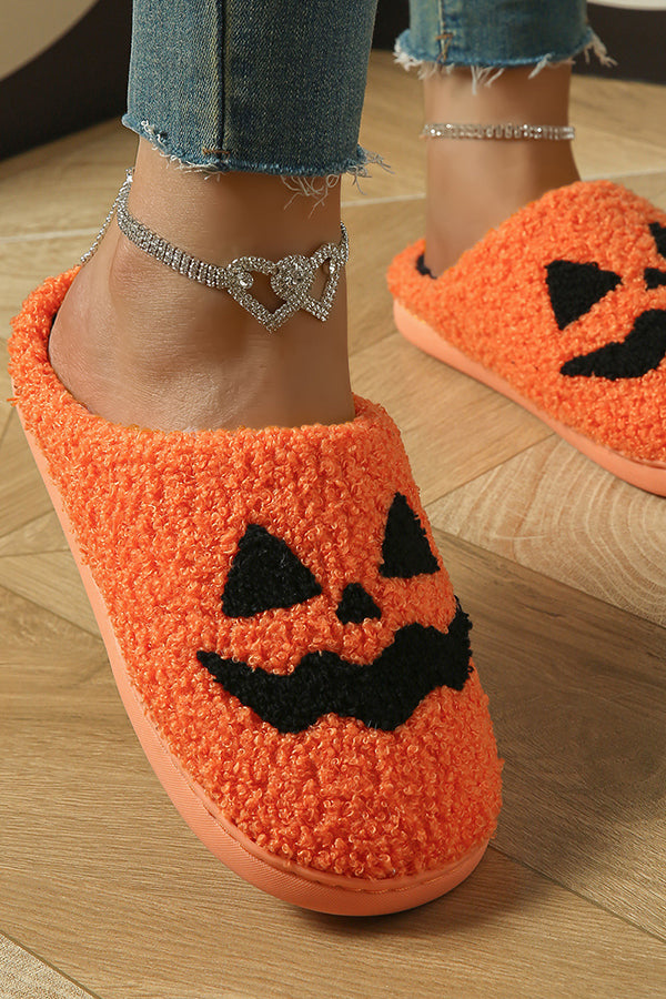 Halloween Suede-Texture Cotton Slippers-Consonak