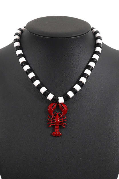 Fashion Lobster Holiday Earrings and Necklace-consonak