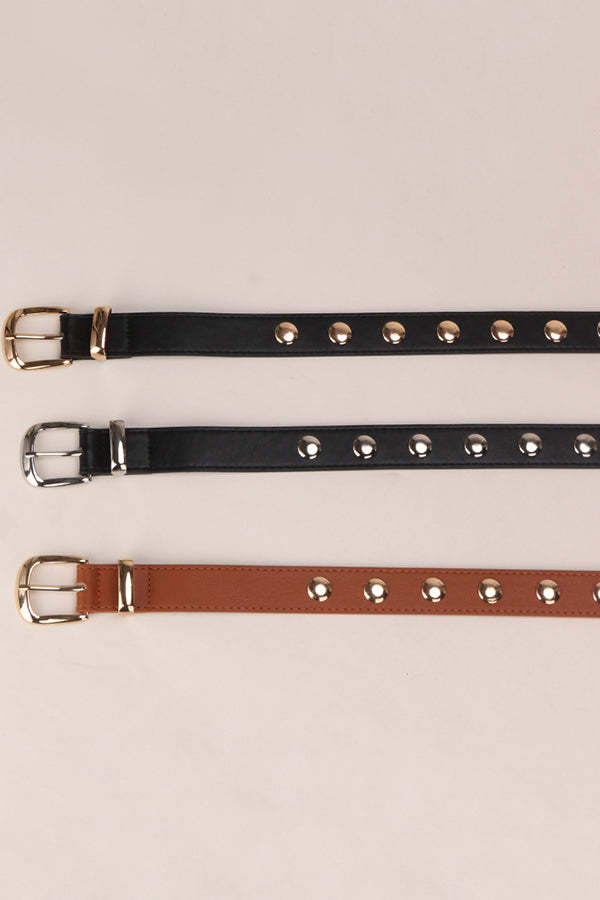 Fashion Punk Style Rivet Belt-consonak