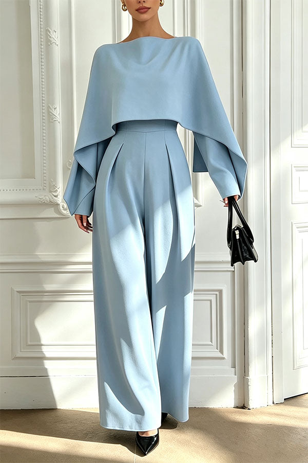 Modern Minimalist Chic Wide-Leg Jumpsuit-Consonak