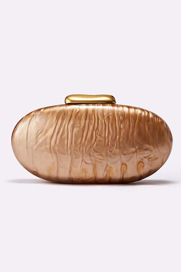 Simple Acrylic Oval Clutch-consonak