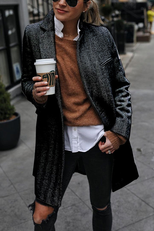Outlook Button Down Textured Coat-consonak