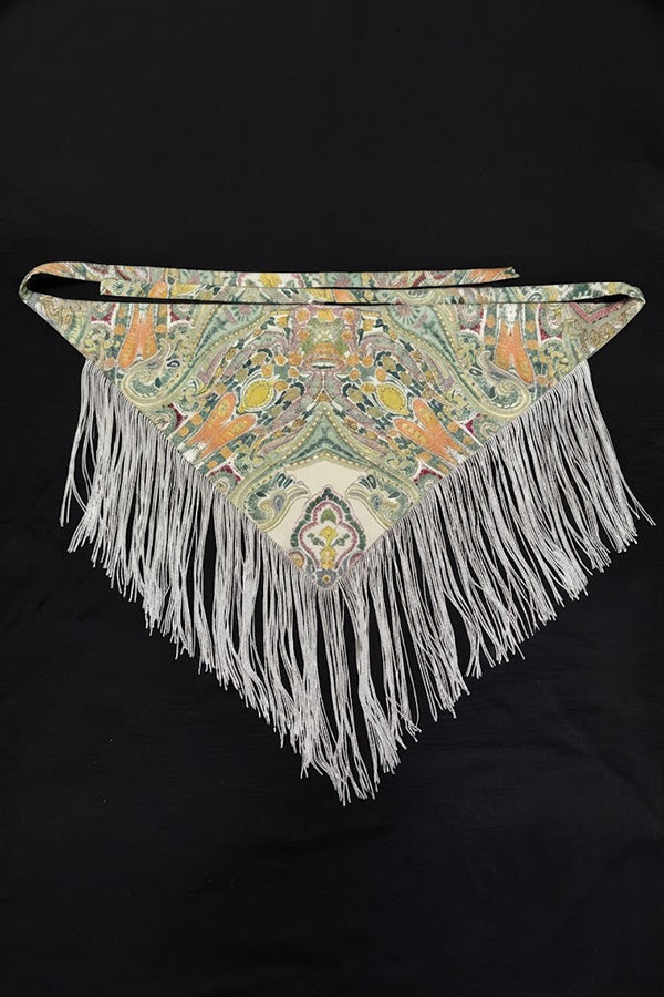 Bohemian-style Triangular Scarf Belt with Tassels-Consonak
