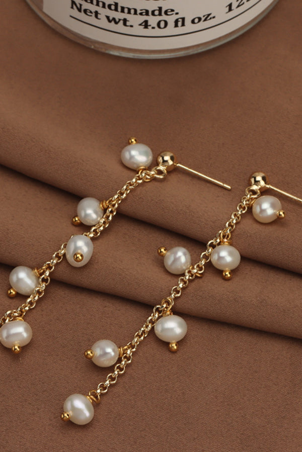 Pearl and Flower Earrings-Consonak