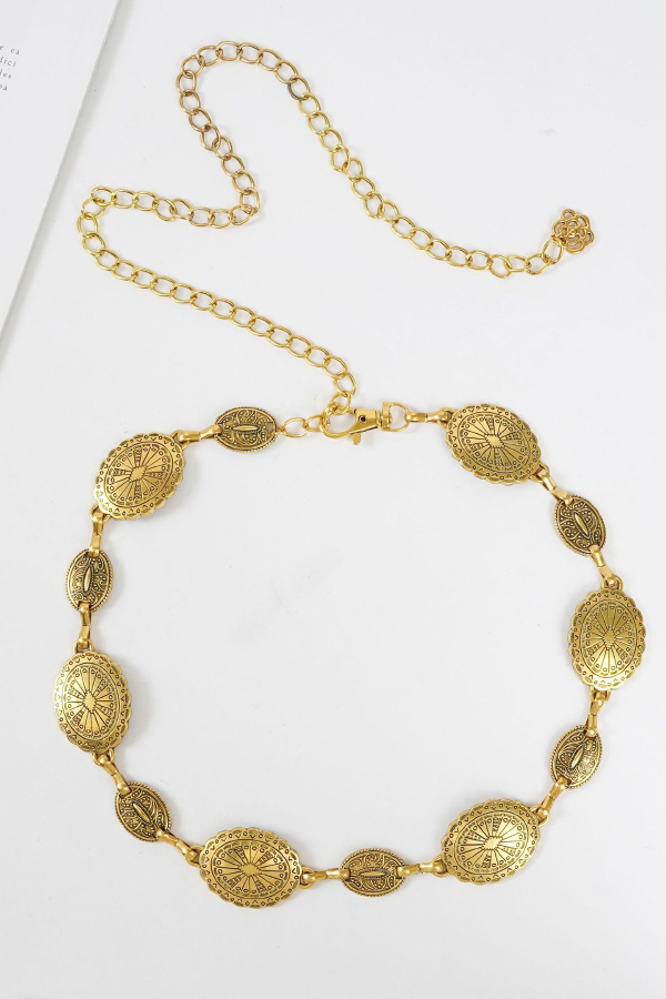 Bohemian Ethnic Style Metal Waist Chain-consonak