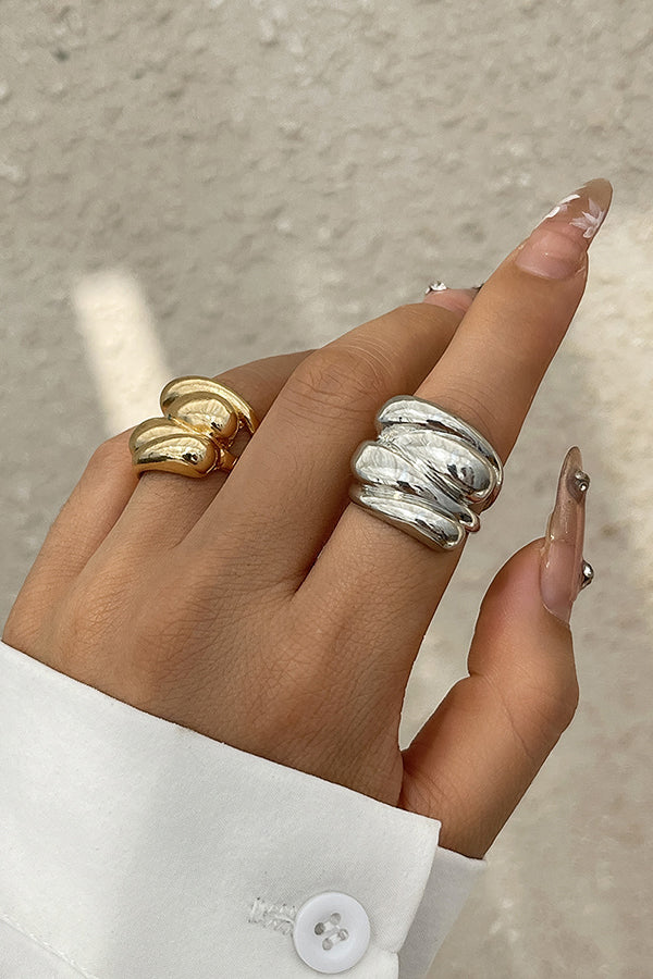 Fashion Alloy Twisted Double Layer Jewelry-consonak