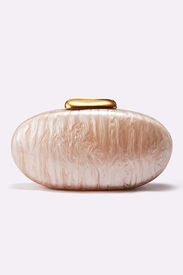 Simple Acrylic Oval Clutch-consonak