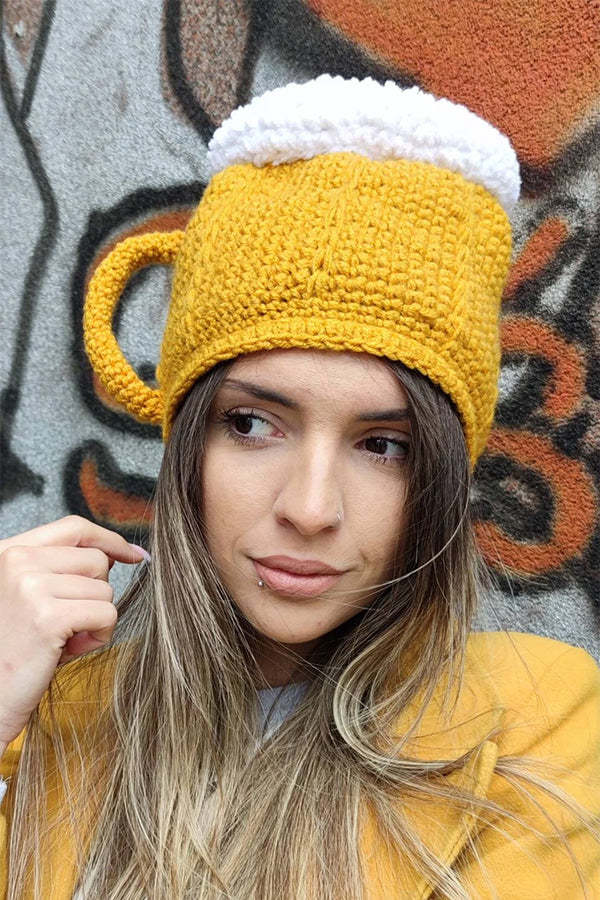 3D Cute Beer Mug Hat-consonak