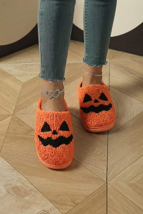 Halloween Suede-Texture Cotton Slippers-Consonak