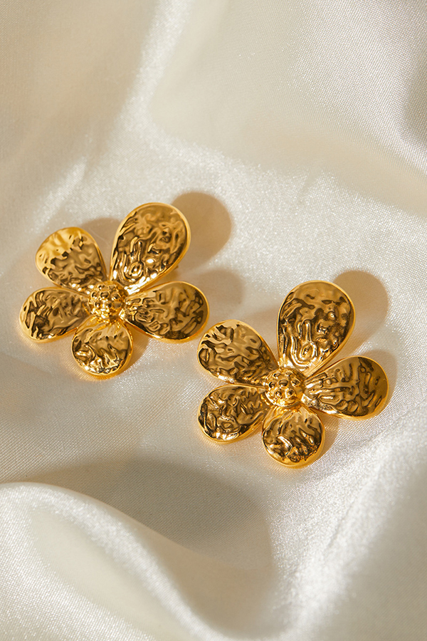 Fashionable Fresh Flower Earrings-consonak