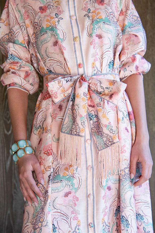 The Exclusive Patterned Shirt Dress – Belted Silhouette-Consonak