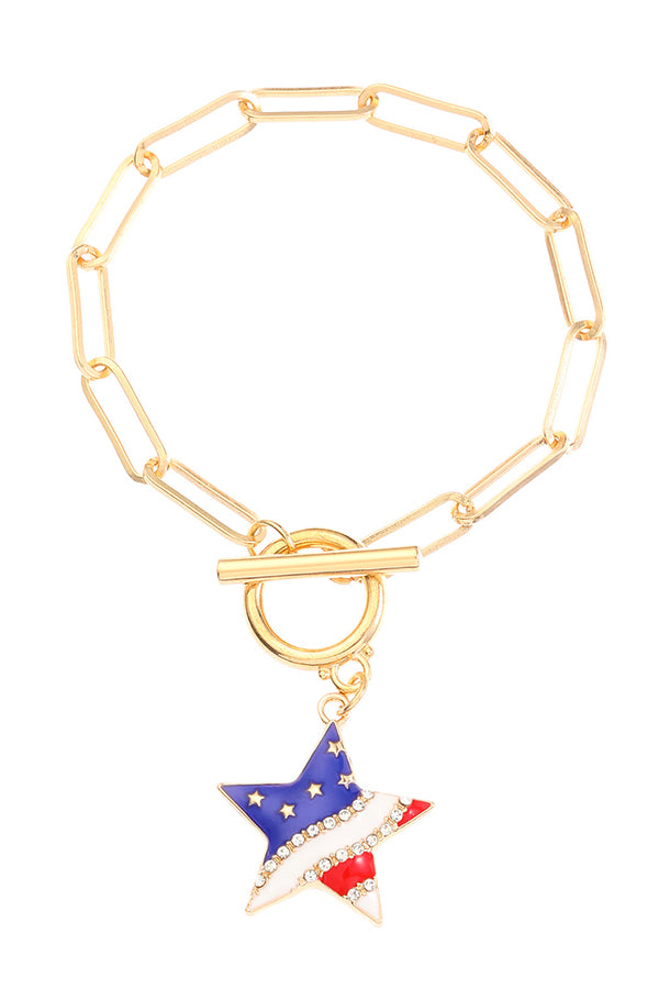 American Flag Independence Day Fashion Bracelet-consonak