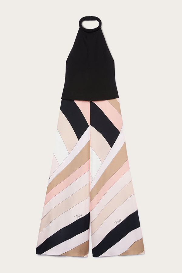 Unique Printed Sexy Backless Casual Wide Leg Jumpsuit-consonak