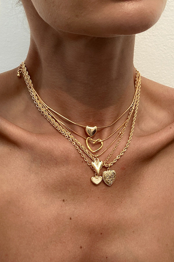 Fashionable Multi-layer Sweet Alloy Necklace-consonak