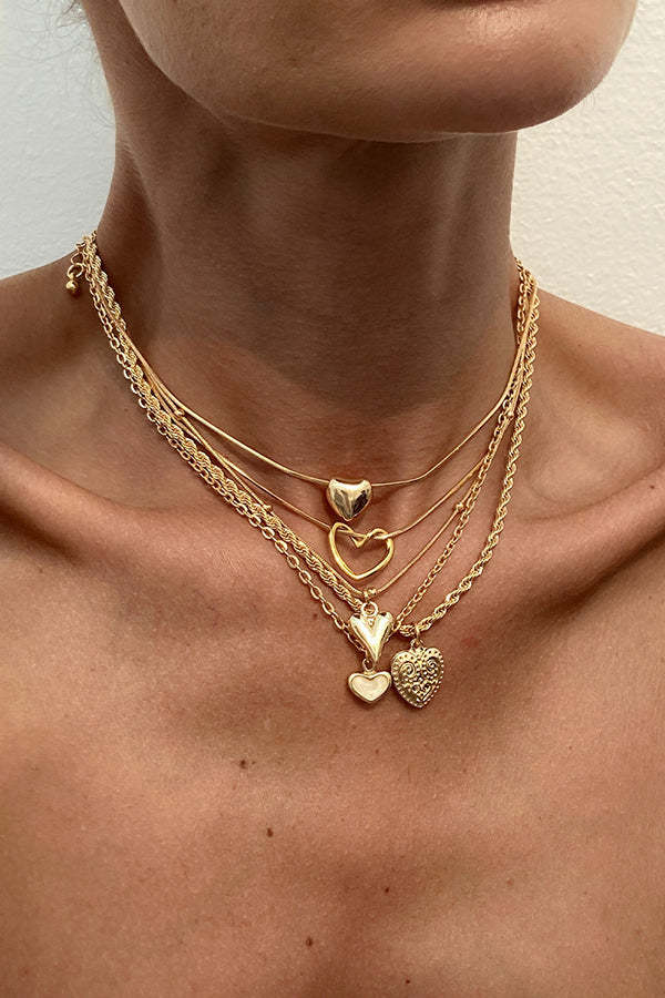 Fashionable Multi-layer Sweet Alloy Necklace-consonak