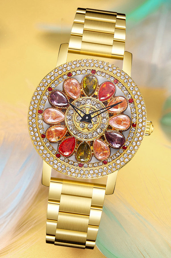 Fashionable Diamond-studded Elegant Quartz Watch-consonak