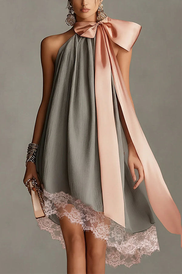 La Vie En Rose Pleated Mini Dress-Consonak