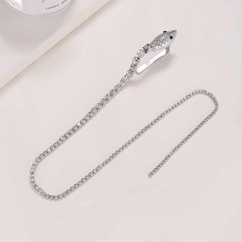Fashionable Rhinestone Snake Chain Hair Accessories | Consonak