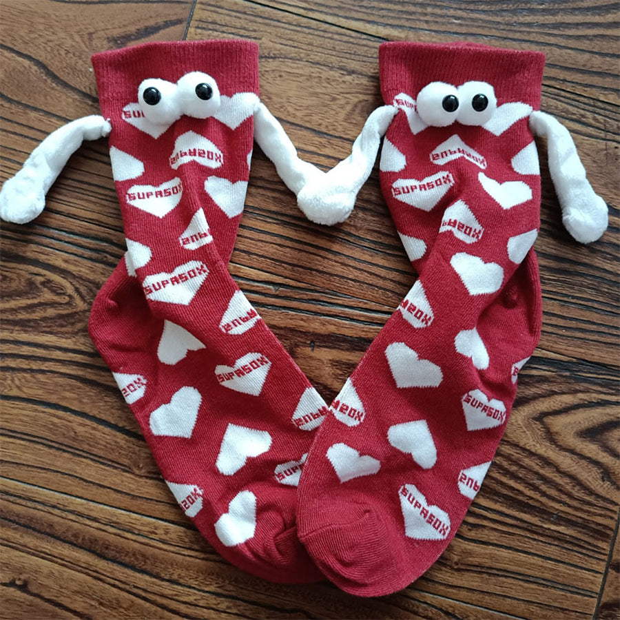 Couple Love Magnetic Hand Socks-consonak