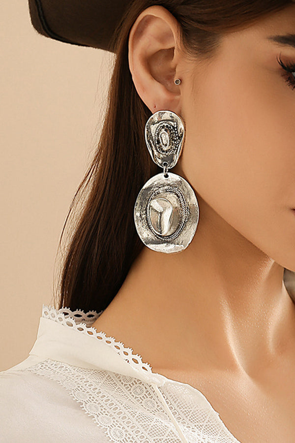 Western Cowboy Hat and Boots Pendant Earrings-consonak