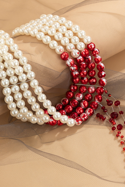 Gothic Blood Drop Tassel Halloween Personalized Necklace-consonak