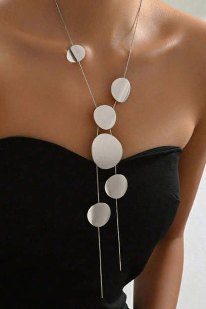 Fashionable Hollow Geometric Necklace-consonak
