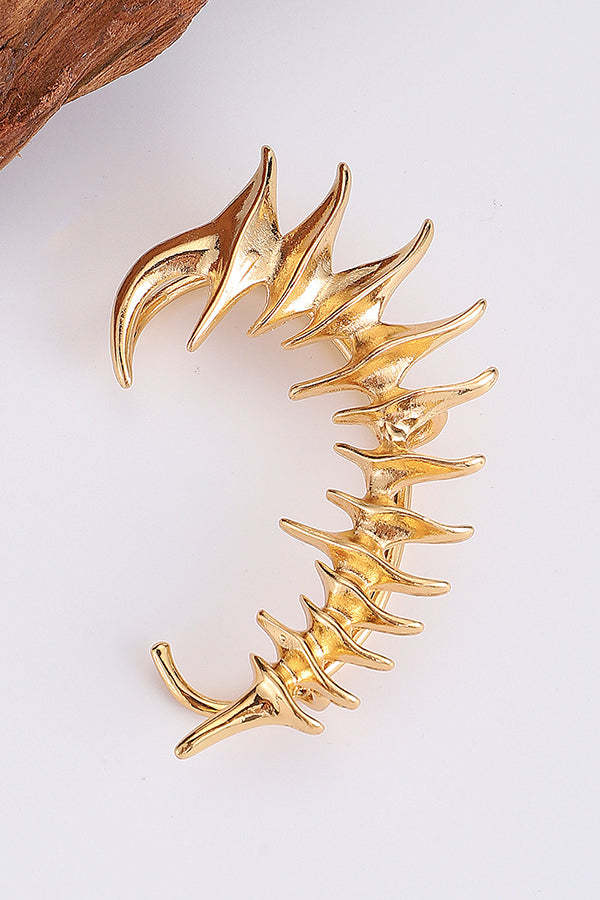 Thorn Spine Skeleton Mechanical Wind Earhook-consonak