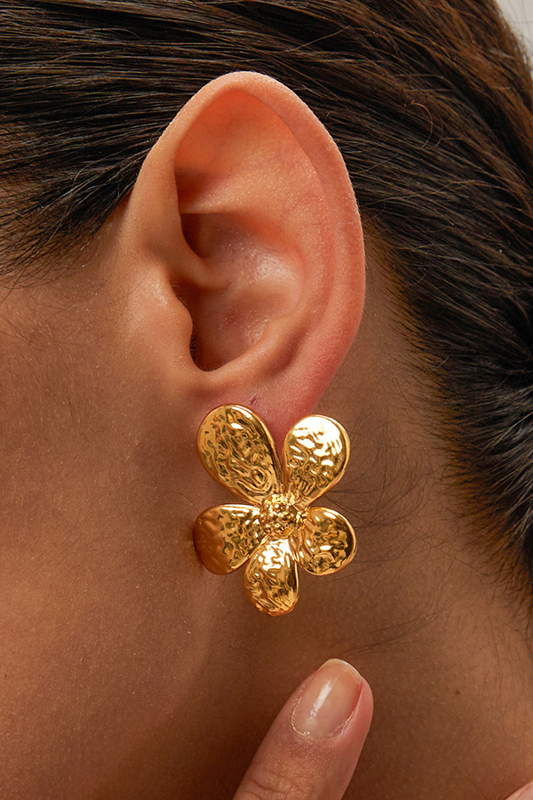 Fashionable Fresh Flower Earrings-consonak