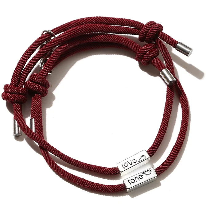 Alloy Love Eachother Couple Bracelet-consonak