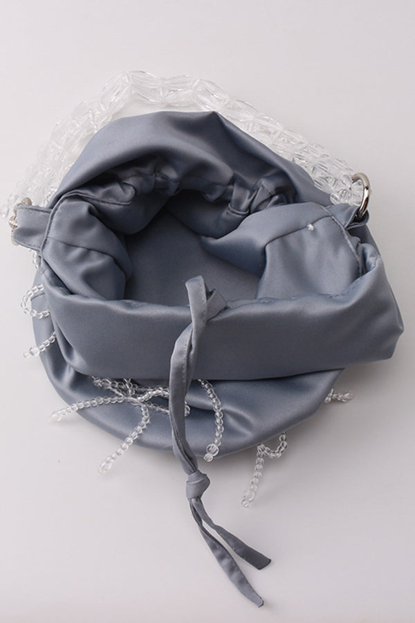 Drop-shaped Crystal-embellished Handmade Fabric Tote-consonak