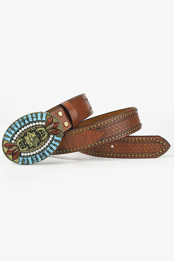 Bohemian Ethnic Style Retro Pattern Belt-consonak