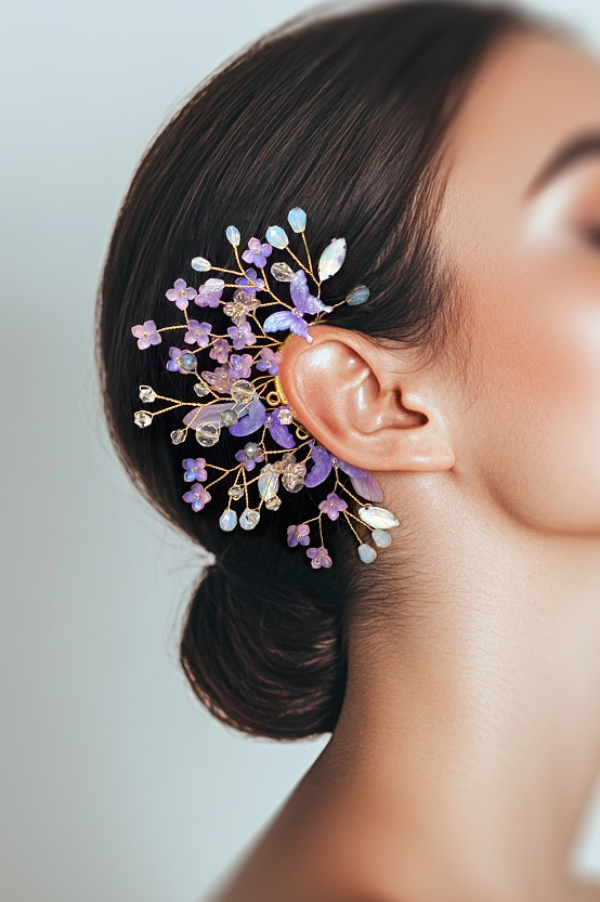 Exquisite Branch Beaded Fairy Earrings | Consonak