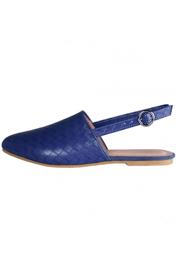 Casual Pointed Toe Woven Flat Sandals | Consonak