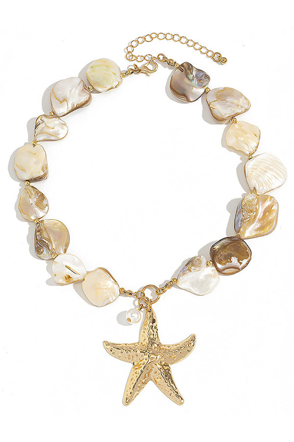 Resort Style Summer Starfish Shell Pearl Jewelry-consonak