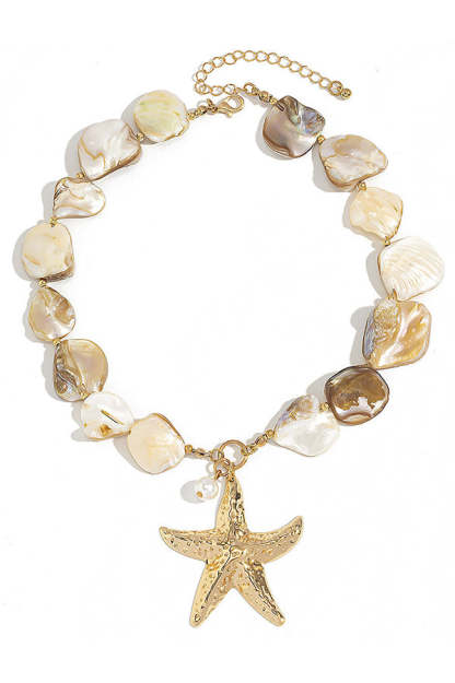 Resort Style Summer Starfish Shell Pearl Jewelry-consonak