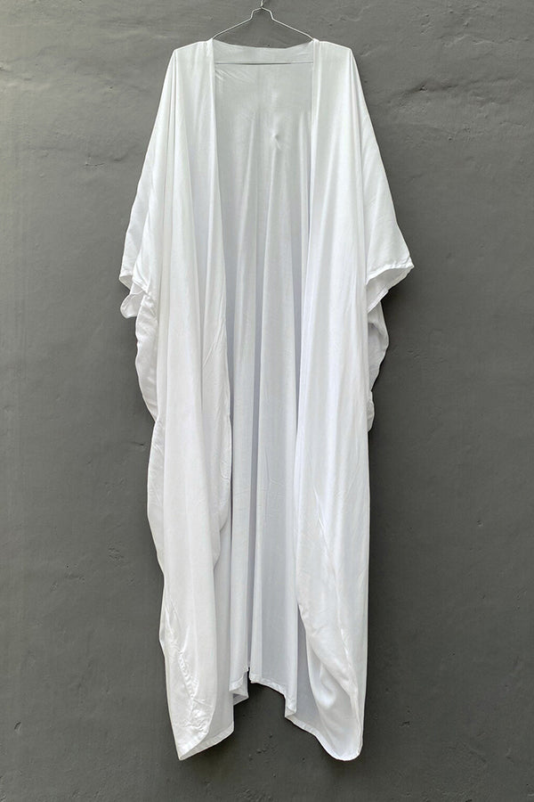 Summertime In Venice Solid Color Kimono Beach Cover-up-consonak