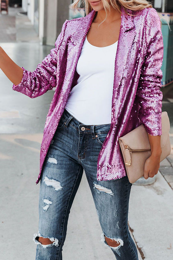 Sights Set on You Sequin Blazer-consonak