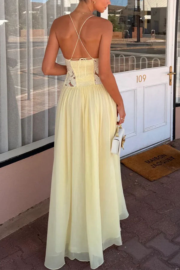Amelie Lace Bustier Dress-Consonak
