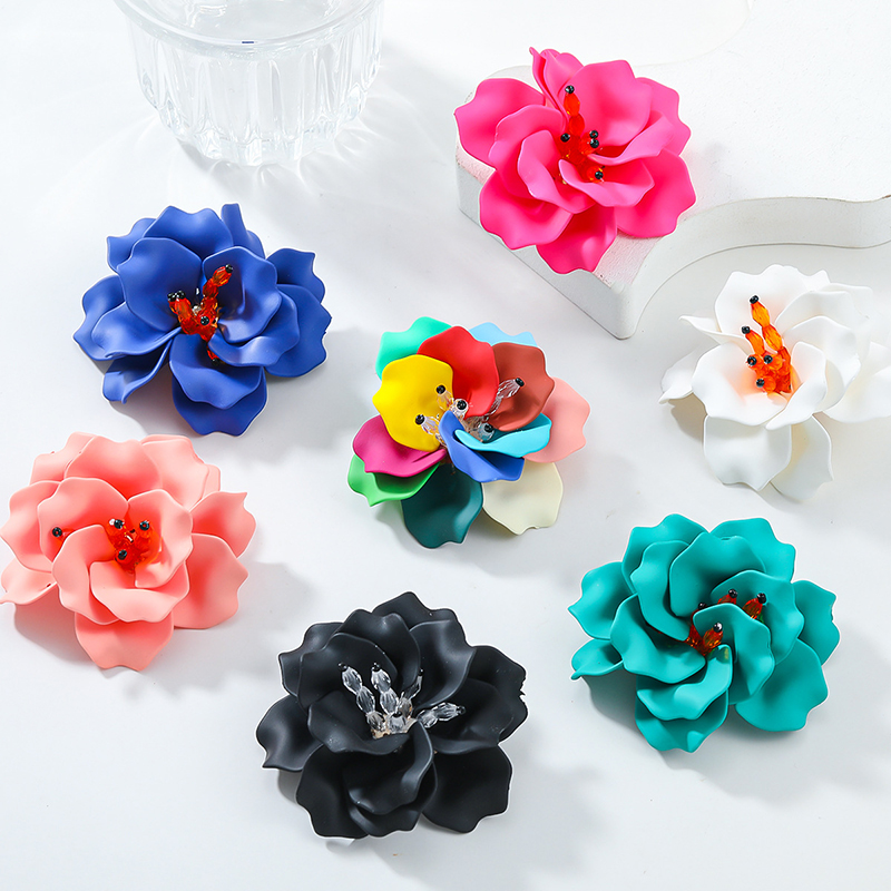 Bohemian Resort Style Handmade Floral Earrings-consonak