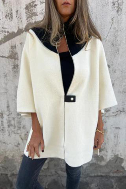 Fashionable Casual Stand Collar Zippered Loose Jacket-consonak