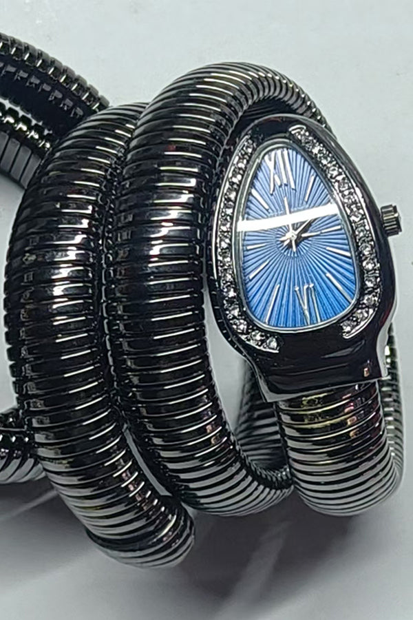Fashionable Quartz Snake Bracelet Watch-consonak