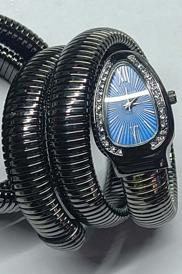 Fashionable Quartz Snake Bracelet Watch-consonak