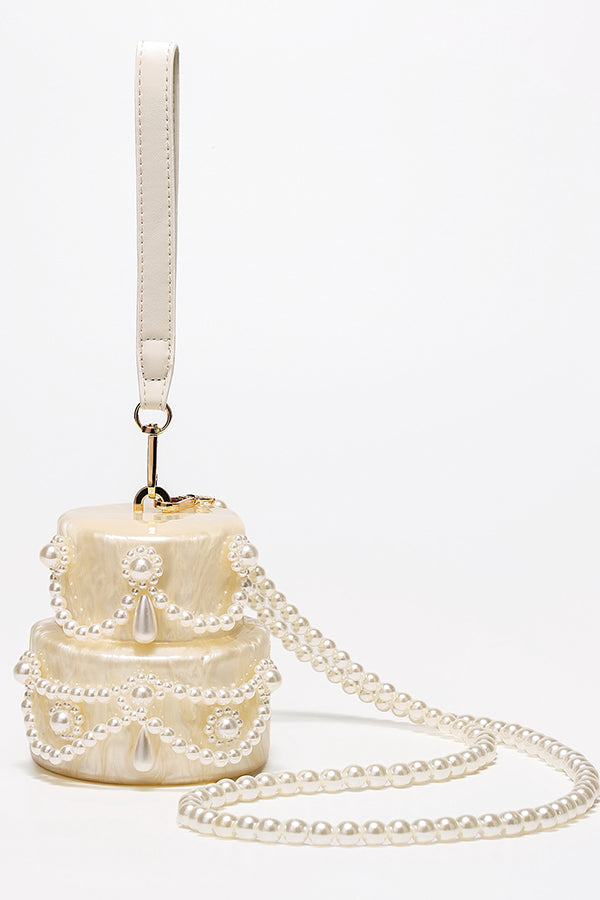 Fashionable and Elegant Multi-style Pearl Chain Shoulder Bag-consonak