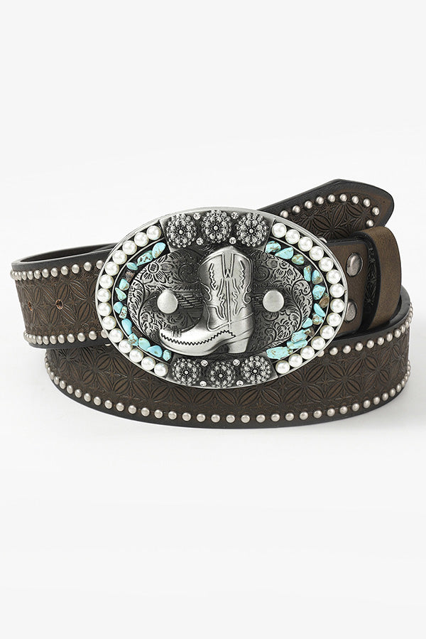 Retro Western Cowboy Style Waist Belt-consonak